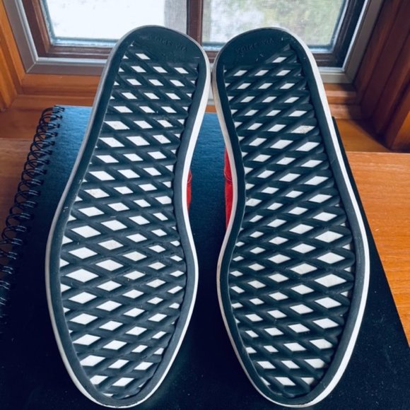 Via Spiga Marlow Red Suede Slip-on Sneakers/Ankle Shoes - Women's 7.5. - Picture 3 of 11